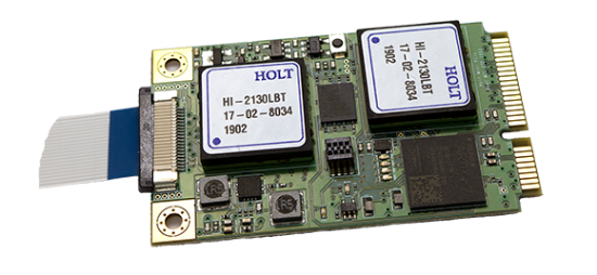 Holt IC- ADK-2130mPCIeMSI-2F: Dual Channel MIL-STD-1553 Mini PCIe